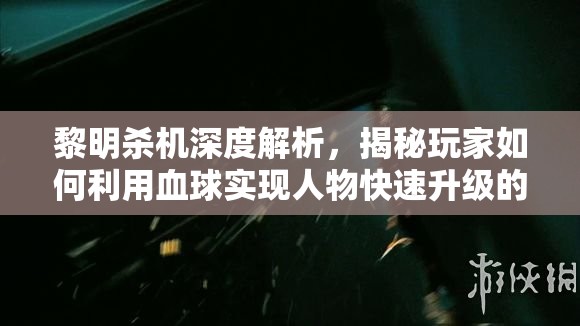 黎明殺機(jī)深度解析，揭秘玩家如何利用血球?qū)崿F(xiàn)人物快速升級(jí)的獨(dú)門(mén)秘訣