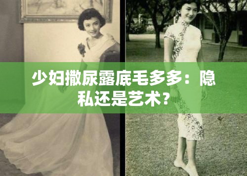 少婦撒尿露底毛多多：隱私還是藝術？