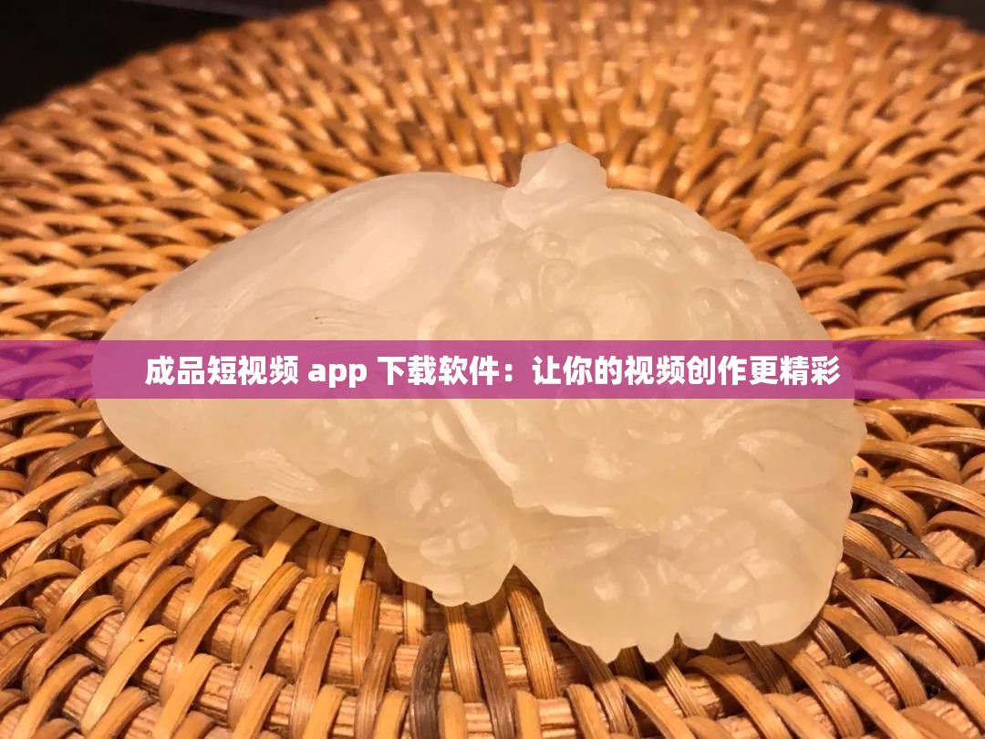 成品短視頻 app 下載軟件：讓你的視頻創(chuàng)作更精彩