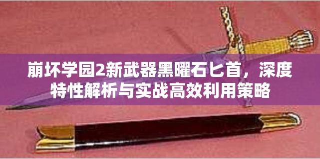 崩壞學(xué)園2新武器黑曜石匕首，深度特性解析與實戰(zhàn)高效利用策略