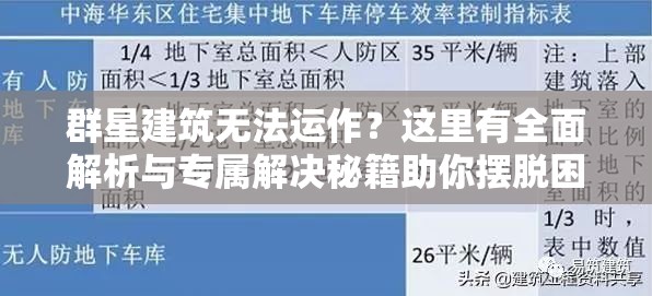 群星建筑無法運作？這里有全面解析與專屬解決秘籍助你擺脫困境！